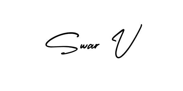Best and Professional Signature Style for Swar V. AmerikaSignatureDemo-Regular Best Signature Style Collection. Swar V signature style 3 images and pictures png