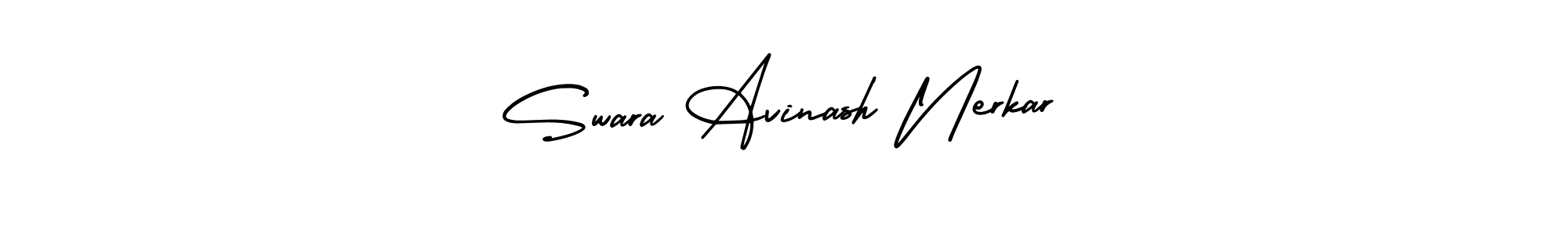 How to Draw Swara Avinash Nerkar signature style? AmerikaSignatureDemo-Regular is a latest design signature styles for name Swara Avinash Nerkar. Swara Avinash Nerkar signature style 3 images and pictures png