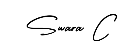 Create your official email sign-off with Swara C name in AmerikaSignatureDemo-Regular style. Crisp, clean, and perfectly legible across all screens. Swara C signature style 3 images and pictures png