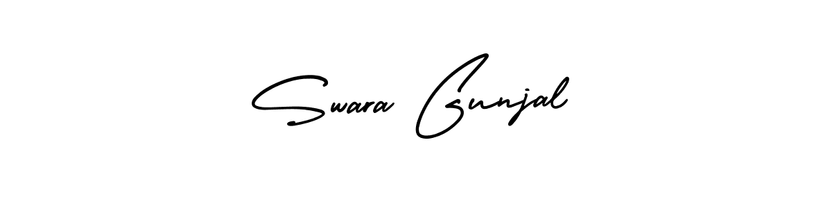 Use a signature maker to create a handwritten signature online. With this signature software, you can design (AmerikaSignatureDemo-Regular) your own signature for name Swara Gunjal. Swara Gunjal signature style 3 images and pictures png