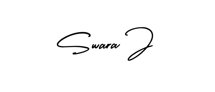 Also we have Swara J name is the best signature style. Create professional handwritten signature collection using AmerikaSignatureDemo-Regular autograph style. Swara J signature style 3 images and pictures png