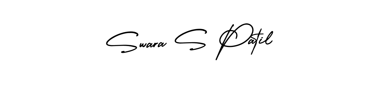 How to make Swara S Patil name signature. Use AmerikaSignatureDemo-Regular style for creating short signs online. This is the latest handwritten sign. Swara S Patil signature style 3 images and pictures png