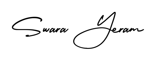 Design your own signature with our free online signature maker. With this signature software, you can create a handwritten (AmerikaSignatureDemo-Regular) signature for name Swara Yeram. Swara Yeram signature style 3 images and pictures png