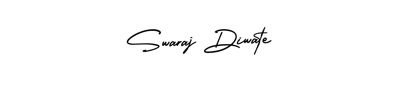 This is the best signature style for the Swaraj Diwate name. Also you like these signature font (AmerikaSignatureDemo-Regular). Mix name signature. Swaraj Diwate signature style 3 images and pictures png