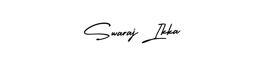 It looks lik you need a new signature style for name Swaraj Ikka. Design unique handwritten (AmerikaSignatureDemo-Regular) signature with our free signature maker in just a few clicks. Swaraj Ikka signature style 3 images and pictures png