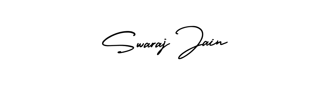 How to Draw Swaraj Jain signature style? AmerikaSignatureDemo-Regular is a latest design signature styles for name Swaraj Jain. Swaraj Jain signature style 3 images and pictures png