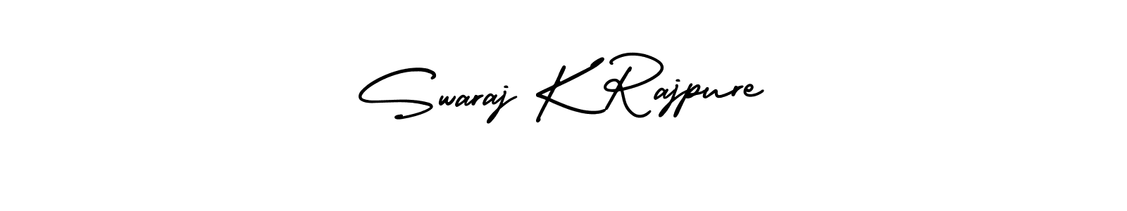 Make a short Swaraj K Rajpure signature style. Manage your documents anywhere anytime using AmerikaSignatureDemo-Regular. Create and add eSignatures, submit forms, share and send files easily. Swaraj K Rajpure signature style 3 images and pictures png