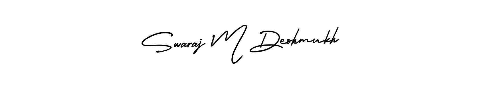 You can use this online signature creator to create a handwritten signature for the name Swaraj M Deshmukh. This is the best online autograph maker. Swaraj M Deshmukh signature style 3 images and pictures png