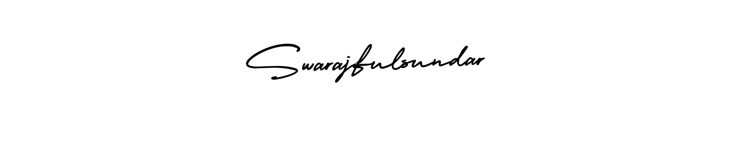 Also we have Swarajfulsundar name is the best signature style. Create professional handwritten signature collection using AmerikaSignatureDemo-Regular autograph style. Swarajfulsundar signature style 3 images and pictures png