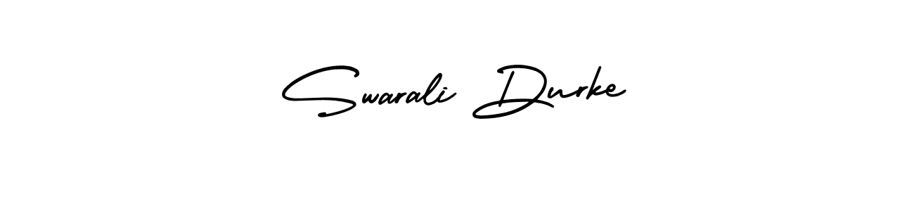 Also You can easily find your signature by using the search form. We will create Swarali Durke name handwritten signature images for you free of cost using AmerikaSignatureDemo-Regular sign style. Swarali Durke signature style 3 images and pictures png