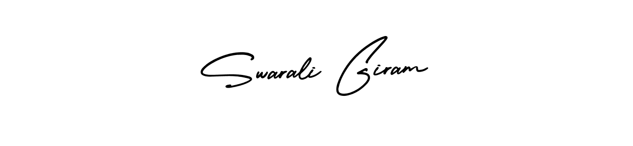 You can use this online signature creator to create a handwritten signature for the name Swarali Giram. This is the best online autograph maker. Swarali Giram signature style 3 images and pictures png