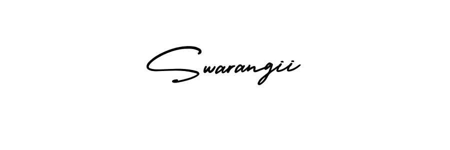 if you are searching for the best signature style for your name Swarangii. so please give up your signature search. here we have designed multiple signature styles  using AmerikaSignatureDemo-Regular. Swarangii signature style 3 images and pictures png