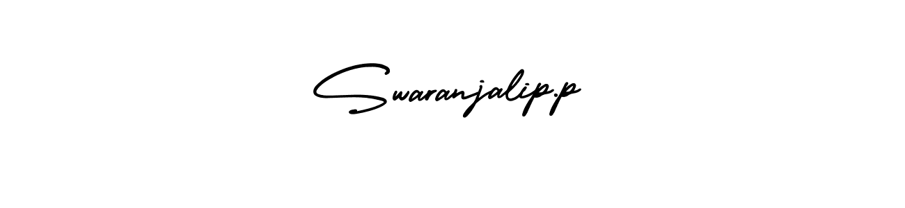 This is the best signature style for the Swaranjalip.p name. Also you like these signature font (AmerikaSignatureDemo-Regular). Mix name signature. Swaranjalip.p signature style 3 images and pictures png