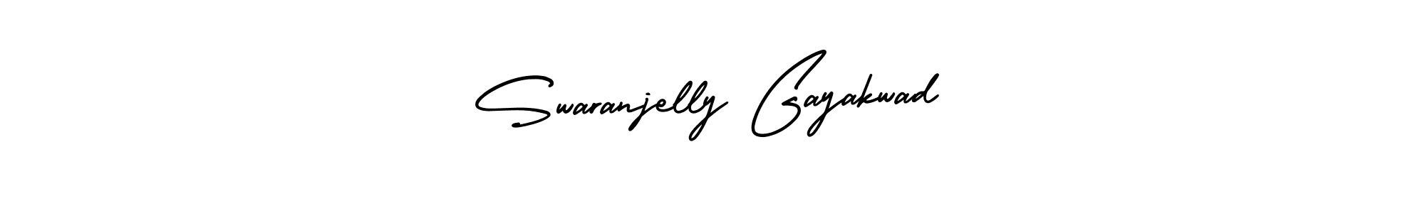 Check out images of Autograph of Swaranjelly Gayakwad name. Actor Swaranjelly Gayakwad Signature Style. AmerikaSignatureDemo-Regular is a professional sign style online. Swaranjelly Gayakwad signature style 3 images and pictures png