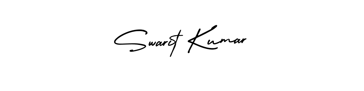 Use a signature maker to create a handwritten signature online. With this signature software, you can design (AmerikaSignatureDemo-Regular) your own signature for name Swarit Kumar. Swarit Kumar signature style 3 images and pictures png