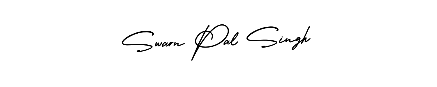 AmerikaSignatureDemo-Regular is a professional signature style that is perfect for those who want to add a touch of class to their signature. It is also a great choice for those who want to make their signature more unique. Get Swarn Pal Singh name to fancy signature for free. Swarn Pal Singh signature style 3 images and pictures png