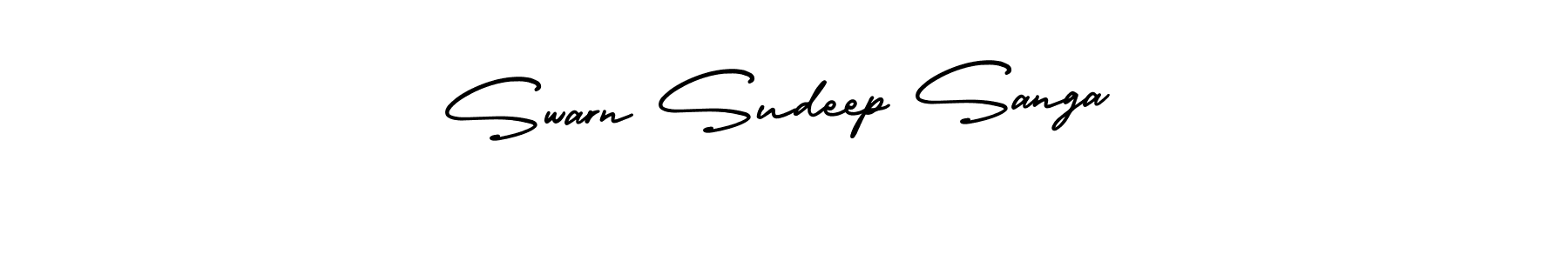 Make a beautiful signature design for name Swarn Sudeep Sanga. Use this online signature maker to create a handwritten signature for free. Swarn Sudeep Sanga signature style 3 images and pictures png