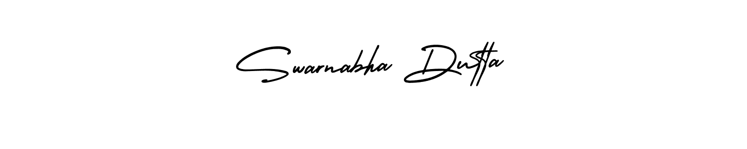 AmerikaSignatureDemo-Regular is a professional signature style that is perfect for those who want to add a touch of class to their signature. It is also a great choice for those who want to make their signature more unique. Get Swarnabha Dutta name to fancy signature for free. Swarnabha Dutta signature style 3 images and pictures png