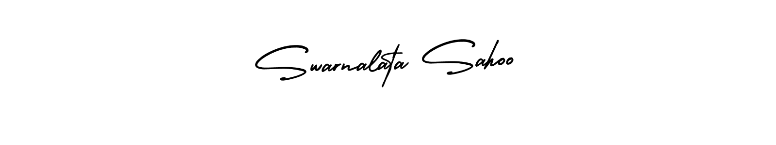 AmerikaSignatureDemo-Regular is a professional signature style that is perfect for those who want to add a touch of class to their signature. It is also a great choice for those who want to make their signature more unique. Get Swarnalata Sahoo name to fancy signature for free. Swarnalata Sahoo signature style 3 images and pictures png