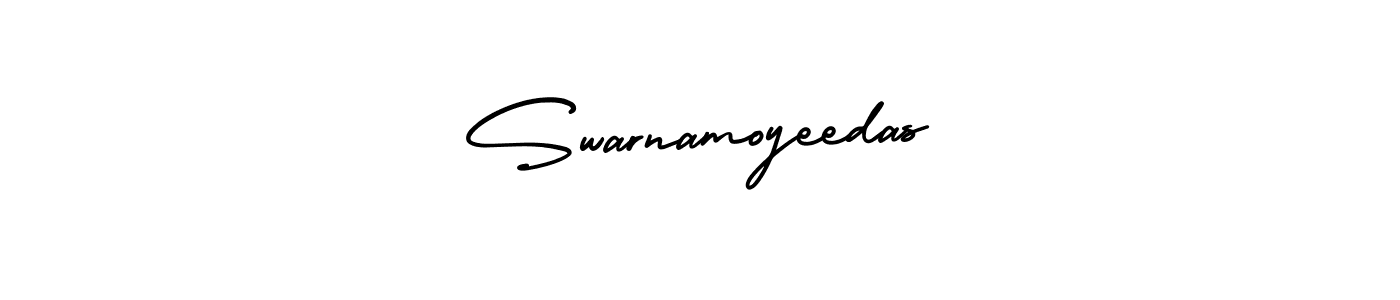 Create a beautiful signature design for name Swarnamoyeedas. With this signature (AmerikaSignatureDemo-Regular) fonts, you can make a handwritten signature for free. Swarnamoyeedas signature style 3 images and pictures png