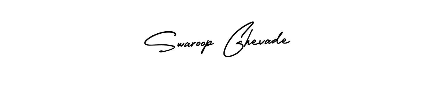 Use a signature maker to create a handwritten signature online. With this signature software, you can design (AmerikaSignatureDemo-Regular) your own signature for name Swaroop Ghevade. Swaroop Ghevade signature style 3 images and pictures png