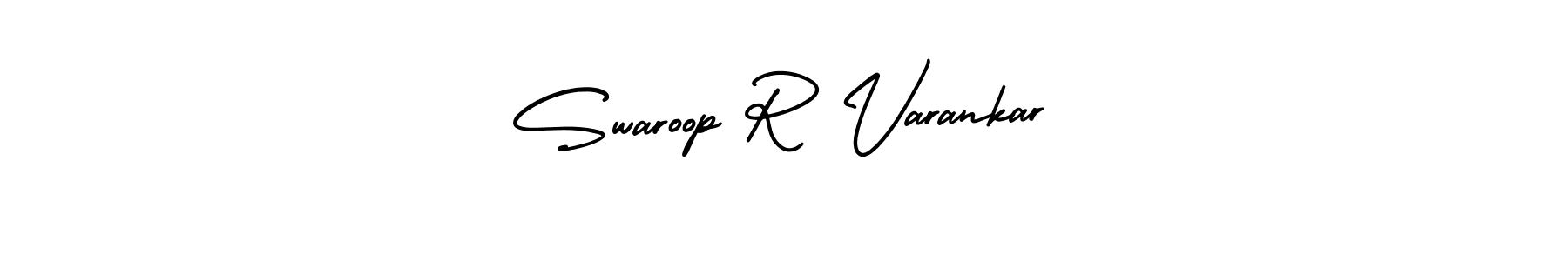 Create a beautiful signature design for name Swaroop R Varankar. With this signature (AmerikaSignatureDemo-Regular) fonts, you can make a handwritten signature for free. Swaroop R Varankar signature style 3 images and pictures png