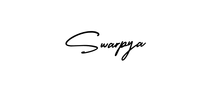 Make a beautiful signature design for name Swarpya. With this signature (AmerikaSignatureDemo-Regular) style, you can create a handwritten signature for free. Swarpya signature style 3 images and pictures png