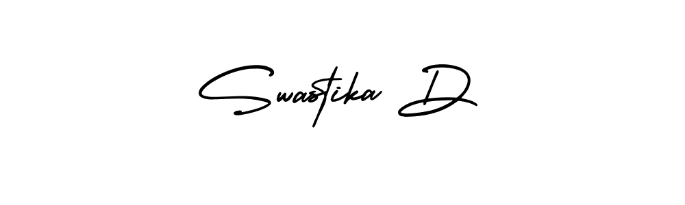 How to make Swastika D name signature. Use AmerikaSignatureDemo-Regular style for creating short signs online. This is the latest handwritten sign. Swastika D signature style 3 images and pictures png