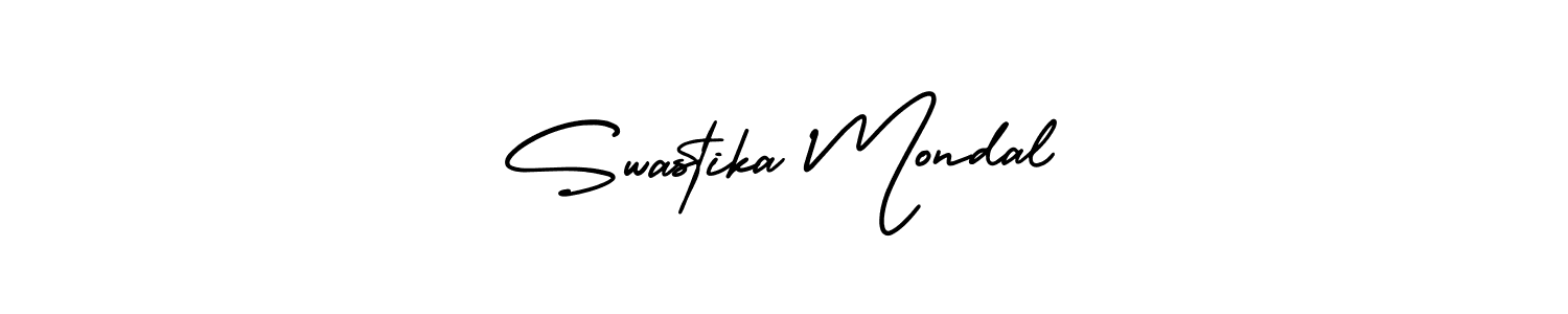Design your own signature with our free online signature maker. With this signature software, you can create a handwritten (AmerikaSignatureDemo-Regular) signature for name Swastika Mondal. Swastika Mondal signature style 3 images and pictures png