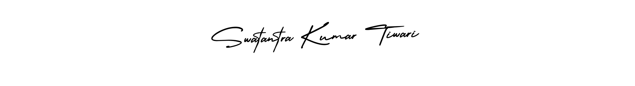 How to make Swatantra Kumar Tiwari signature? AmerikaSignatureDemo-Regular is a professional autograph style. Create handwritten signature for Swatantra Kumar Tiwari name. Swatantra Kumar Tiwari signature style 3 images and pictures png
