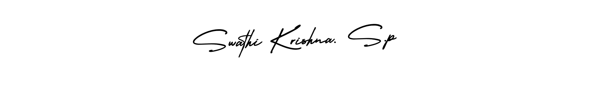 You can use this online signature creator to create a handwritten signature for the name Swathi Krishna. S.p. This is the best online autograph maker. Swathi Krishna. S.p signature style 3 images and pictures png