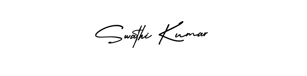 AmerikaSignatureDemo-Regular is a professional signature style that is perfect for those who want to add a touch of class to their signature. It is also a great choice for those who want to make their signature more unique. Get Swathi Kumar name to fancy signature for free. Swathi Kumar signature style 3 images and pictures png