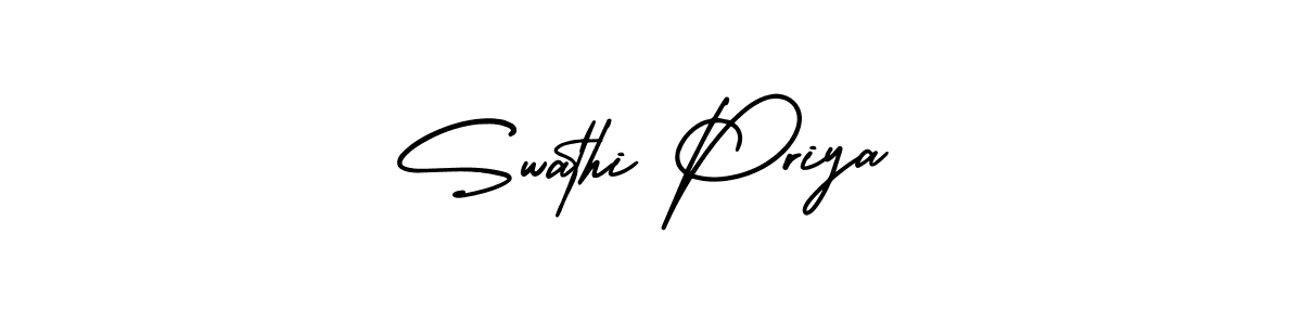 Use a signature maker to create a handwritten signature online. With this signature software, you can design (AmerikaSignatureDemo-Regular) your own signature for name Swathi Priya. Swathi Priya signature style 3 images and pictures png