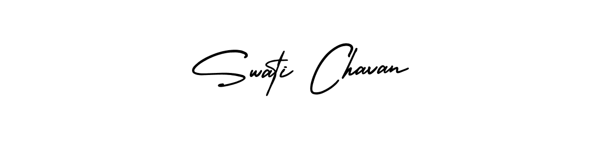 How to Draw Swati Chavan signature style? AmerikaSignatureDemo-Regular is a latest design signature styles for name Swati Chavan. Swati Chavan signature style 3 images and pictures png
