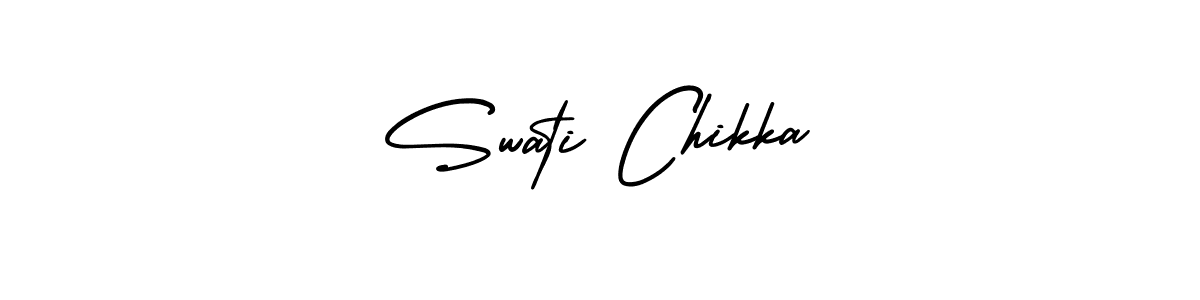 This is the best signature style for the Swati Chikka name. Also you like these signature font (AmerikaSignatureDemo-Regular). Mix name signature. Swati Chikka signature style 3 images and pictures png
