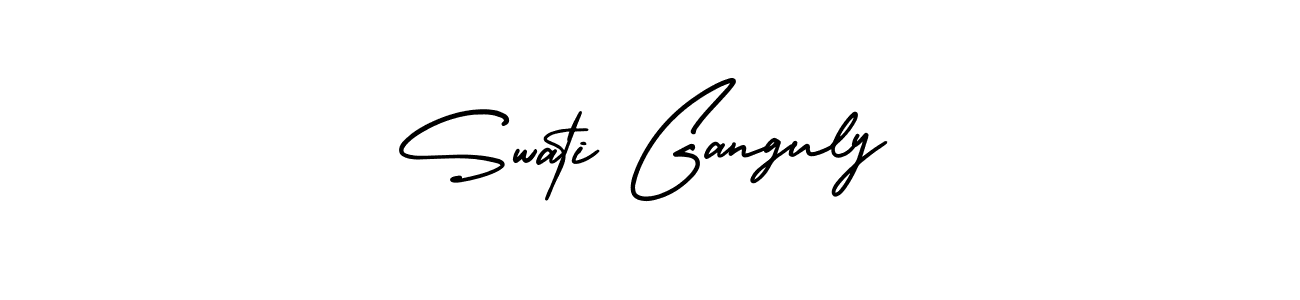 Swati Ganguly stylish signature style. Best Handwritten Sign (AmerikaSignatureDemo-Regular) for my name. Handwritten Signature Collection Ideas for my name Swati Ganguly. Swati Ganguly signature style 3 images and pictures png