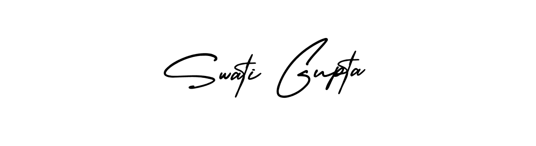 AmerikaSignatureDemo-Regular is a professional signature style that is perfect for those who want to add a touch of class to their signature. It is also a great choice for those who want to make their signature more unique. Get Swati Gupta name to fancy signature for free. Swati Gupta signature style 3 images and pictures png