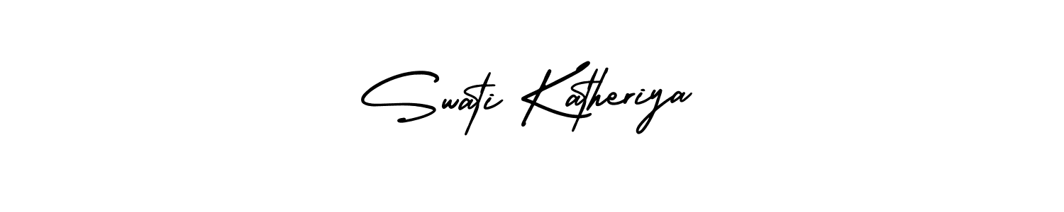 How to make Swati Katheriya signature? AmerikaSignatureDemo-Regular is a professional autograph style. Create handwritten signature for Swati Katheriya name. Swati Katheriya signature style 3 images and pictures png