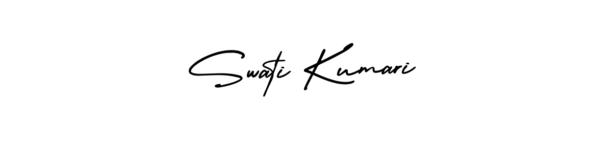 Swati Kumari stylish signature style. Best Handwritten Sign (AmerikaSignatureDemo-Regular) for my name. Handwritten Signature Collection Ideas for my name Swati Kumari. Swati Kumari signature style 3 images and pictures png