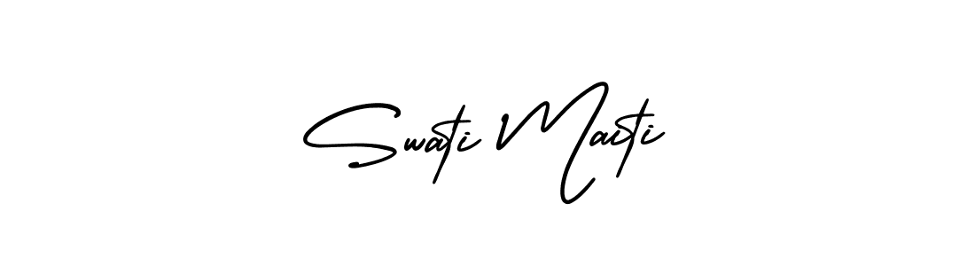 See photos of Swati Maiti official signature by Spectra . Check more albums & portfolios. Read reviews & check more about AmerikaSignatureDemo-Regular font. Swati Maiti signature style 3 images and pictures png