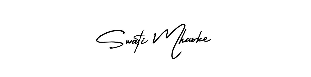 Create a beautiful signature design for name Swati Mhaske. With this signature (AmerikaSignatureDemo-Regular) fonts, you can make a handwritten signature for free. Swati Mhaske signature style 3 images and pictures png