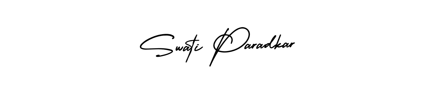 Use a signature maker to create a handwritten signature online. With this signature software, you can design (AmerikaSignatureDemo-Regular) your own signature for name Swati Paradkar. Swati Paradkar signature style 3 images and pictures png