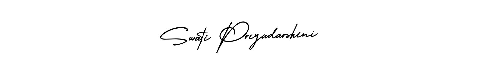 It looks lik you need a new signature style for name Swati Priyadarshini. Design unique handwritten (AmerikaSignatureDemo-Regular) signature with our free signature maker in just a few clicks. Swati Priyadarshini signature style 3 images and pictures png