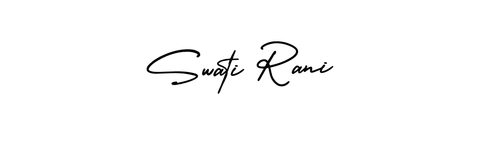 See photos of Swati Rani official signature by Spectra . Check more albums & portfolios. Read reviews & check more about AmerikaSignatureDemo-Regular font. Swati Rani signature style 3 images and pictures png