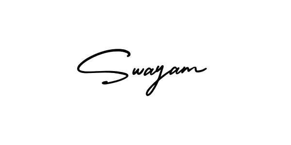 Best and Professional Signature Style for Swayam. AmerikaSignatureDemo-Regular Best Signature Style Collection. Swayam signature style 3 images and pictures png