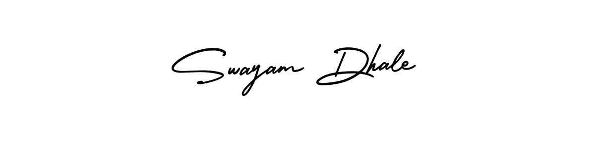 Swayam Dhale stylish signature style. Best Handwritten Sign (AmerikaSignatureDemo-Regular) for my name. Handwritten Signature Collection Ideas for my name Swayam Dhale. Swayam Dhale signature style 3 images and pictures png