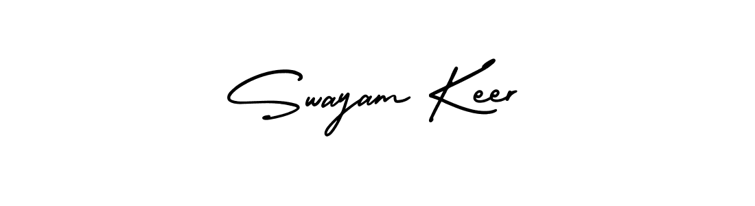 Similarly AmerikaSignatureDemo-Regular is the best handwritten signature design. Signature creator online .You can use it as an online autograph creator for name Swayam Keer. Swayam Keer signature style 3 images and pictures png