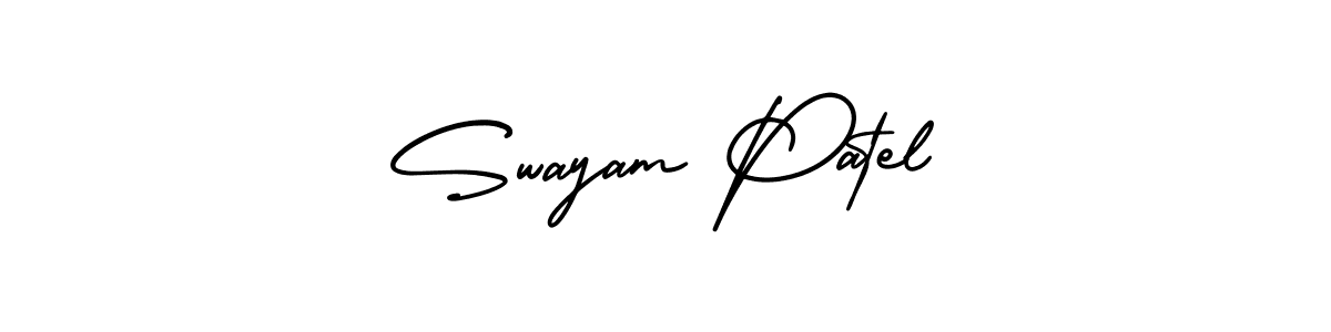 Design your own signature with our free online signature maker. With this signature software, you can create a handwritten (AmerikaSignatureDemo-Regular) signature for name Swayam Patel. Swayam Patel signature style 3 images and pictures png