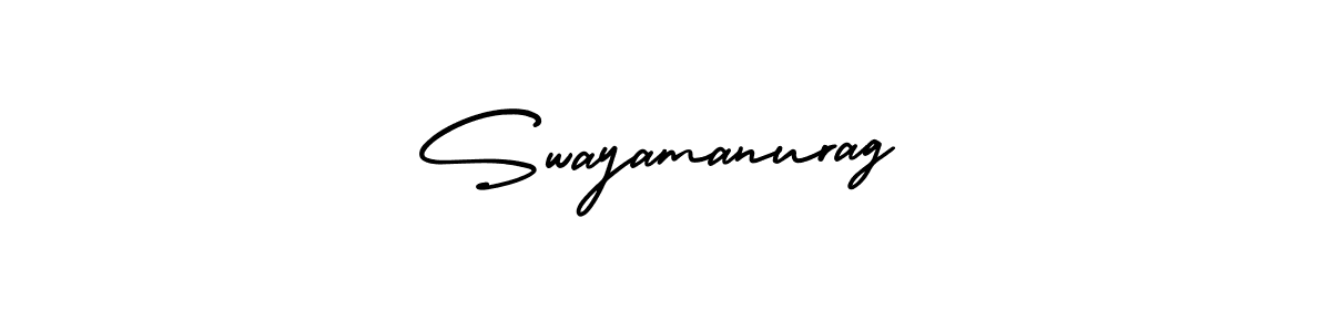 Make a short Swayamanurag signature style. Manage your documents anywhere anytime using AmerikaSignatureDemo-Regular. Create and add eSignatures, submit forms, share and send files easily. Swayamanurag signature style 3 images and pictures png