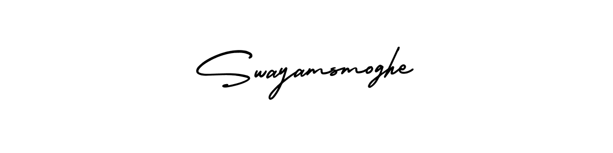 Design your own signature with our free online signature maker. With this signature software, you can create a handwritten (AmerikaSignatureDemo-Regular) signature for name Swayamsmoghe. Swayamsmoghe signature style 3 images and pictures png